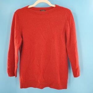 Talbots red cashmere sweater M